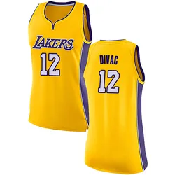 Vlade Divac Los Angeles Lakers Women's Swingman Jersey - Icon Edition - Yellow