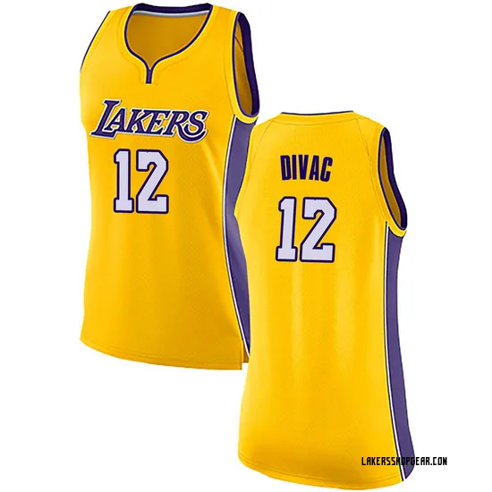 Vlade Divac Los Angeles Lakers Women's Swingman Jersey - Icon Edition - Yellow