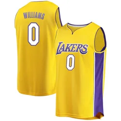 Ziaire Williams Los Angeles Lakers Men's Fast Break Jersey - Icon Edition - Gold