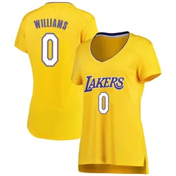 Ziaire Williams Los Angeles Lakers Women's Fast Break Jersey - Icon Edition - Gold